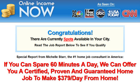 Online Income Now Accepted