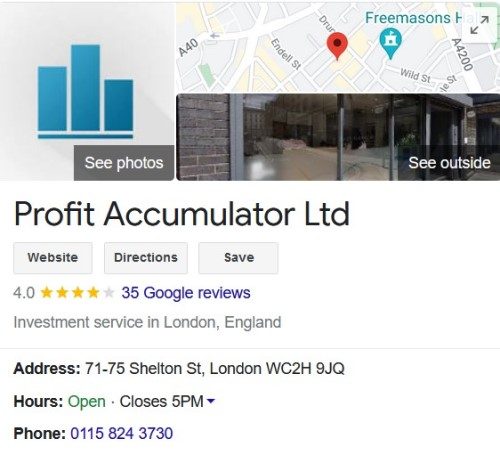 Profit Accumulator Google